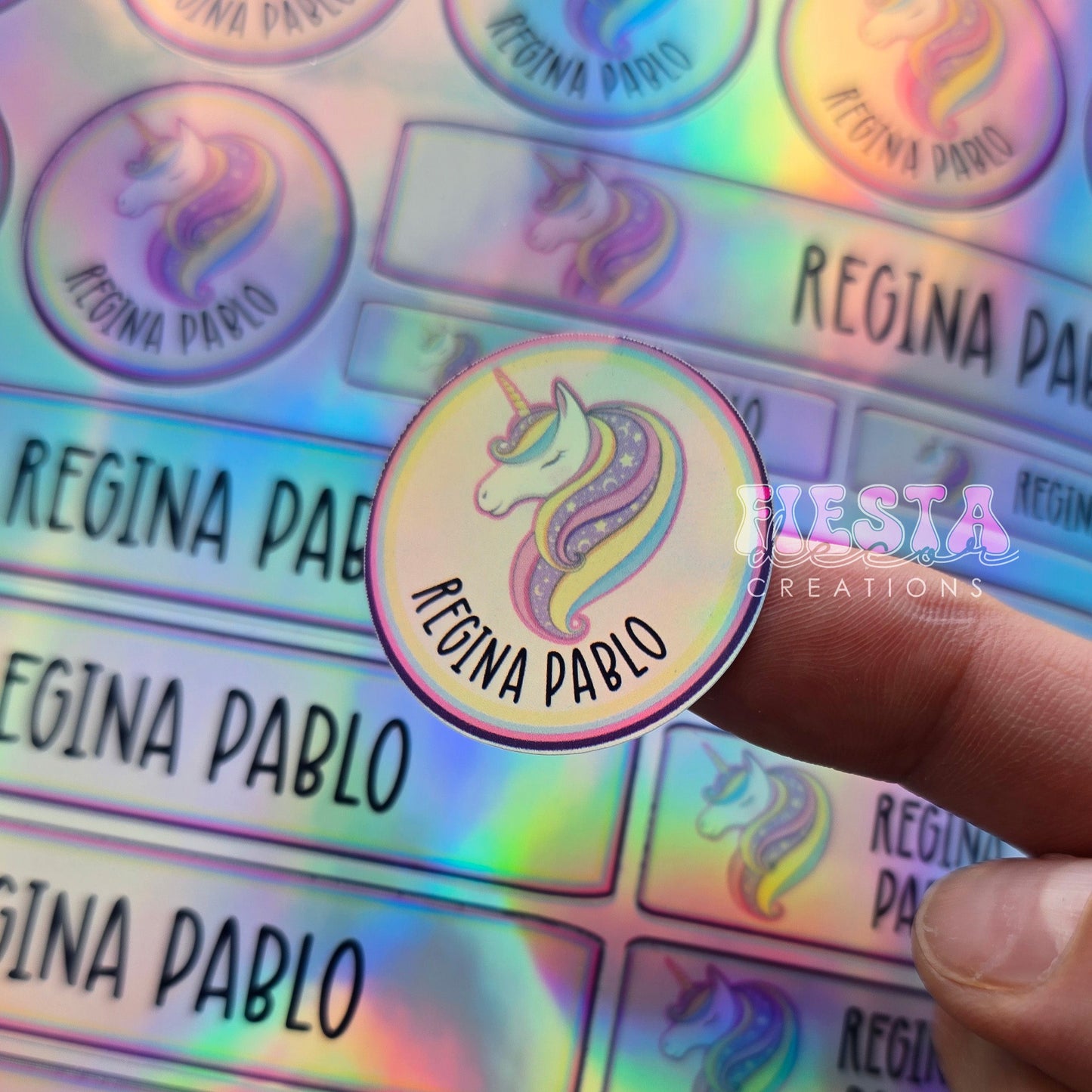 Personalized Mermaid Name Labels | Custom Kids School Stickers | Fiesta Decor Creations