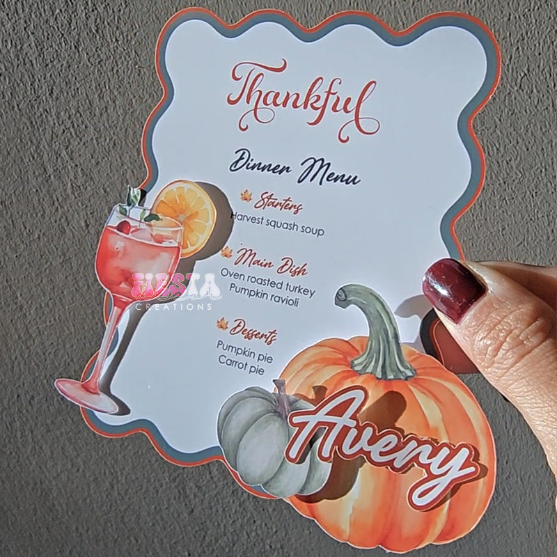 Customizable party invitation card with wavy border, metallic 3D embellishment, and personalized text for any celebration.