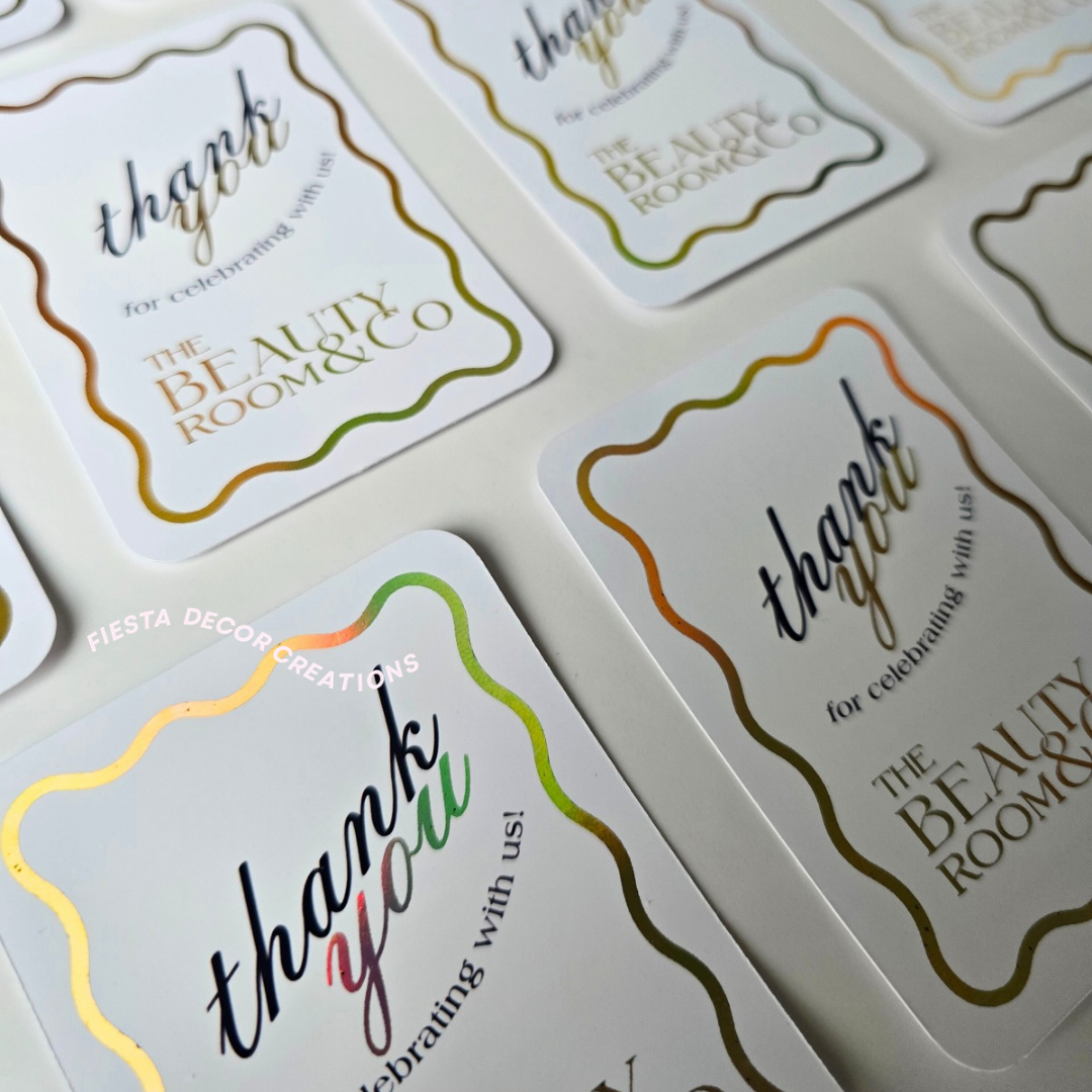 A premium "Handmade with love" thank you card for small business owners by Fiesta Decor Creations.