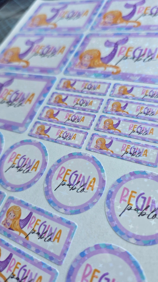 Personalized School Labels