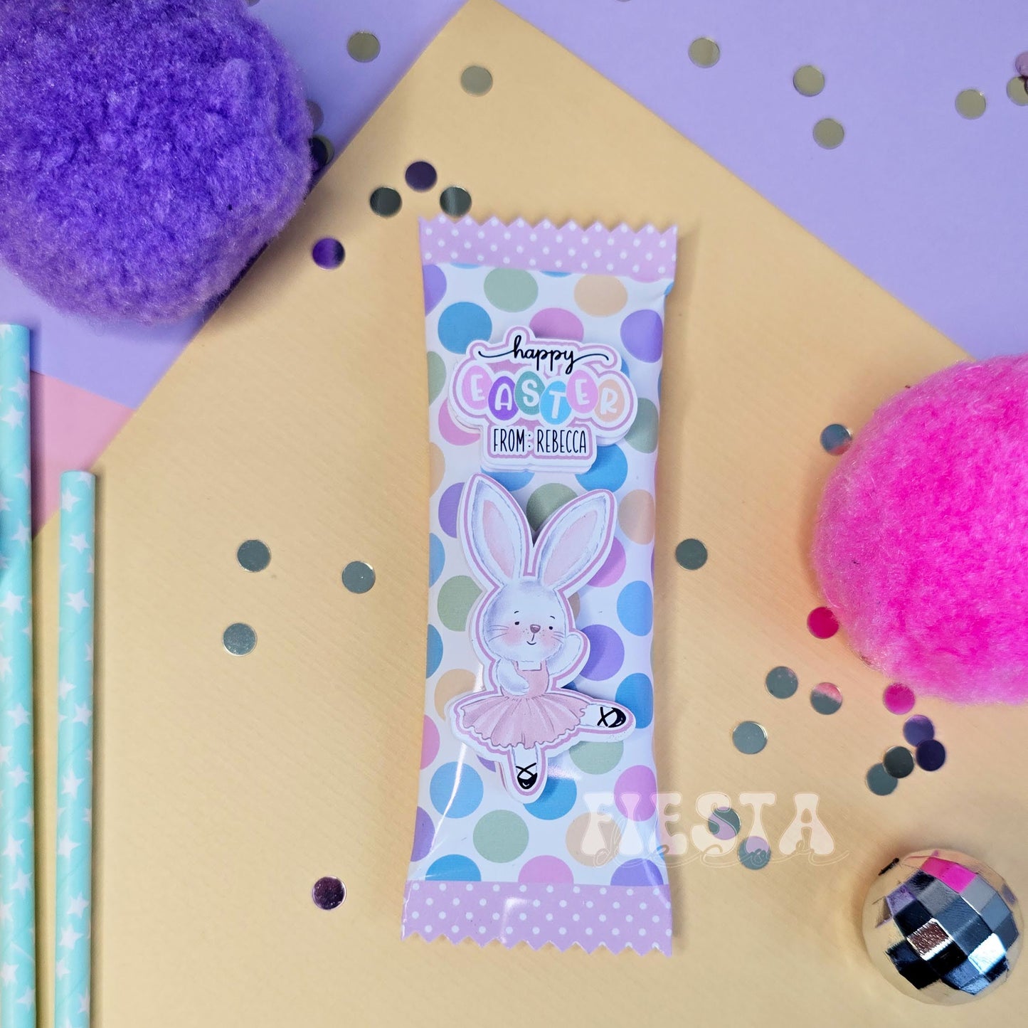 Personalized Chocolate Bar Wrappers | Custom Party Favors for Any Theme | Fiesta Decor Creations